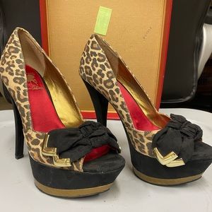 Sam Edelman Circus Leopard Leigh Platform Heel - 7.5